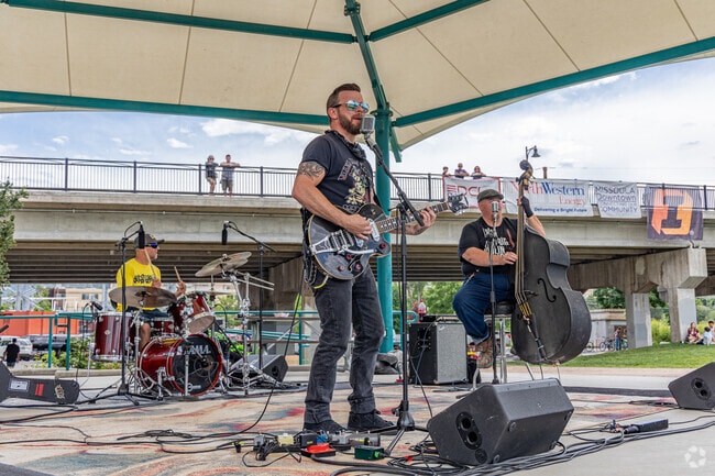 Missoula's Out to Lunch event features live music and food trucks in Caras Park.