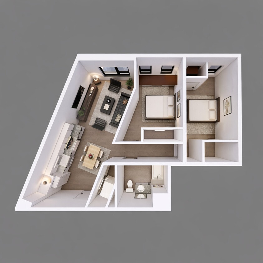 2 Bed / 1 Bath - Canfield Parks Apartments