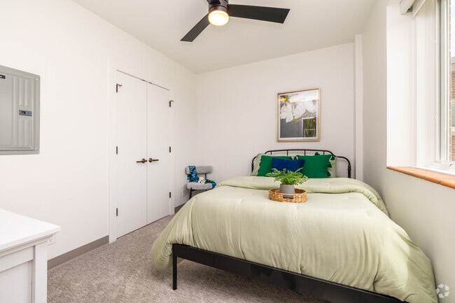1BR, 1BA - 474SF - Bedroom - Larimore Senior Residences