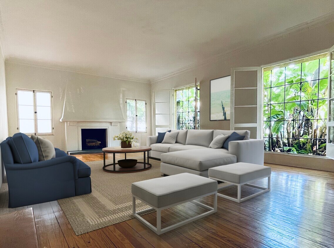 Sunken formal living room. - 115 N Detroit St