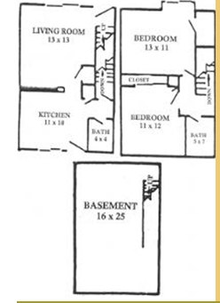 2BR/1.5BA - Highland Park Townhomes