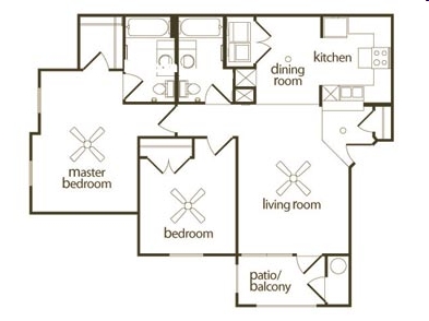 2HAB/2BA - Mill Stone Apartments