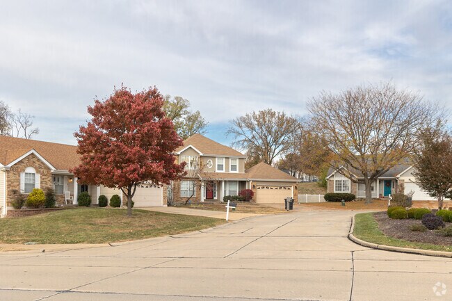 Newer traditional style homes can be found in Affton.