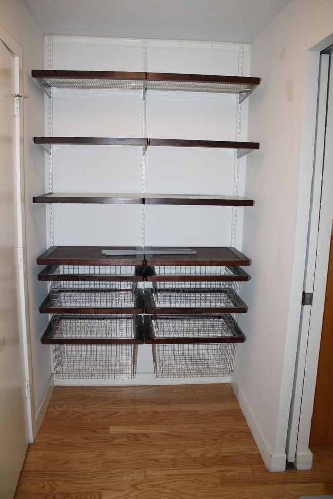 view of master closet drawers and shelving - 1300 13th St NW