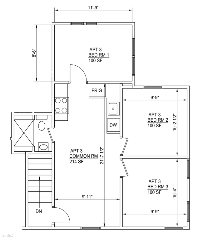 Building Photo - 3 br, 1 bath  - 1000 E Ann St Apt 3 #3