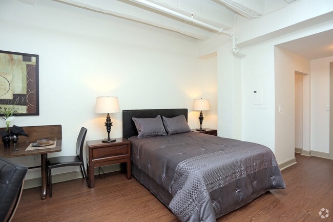 Studio - Living Area - The Page Woodson Apartments