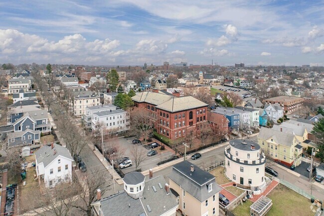 Aerial Context - Carr Schoolhouse Condominiums