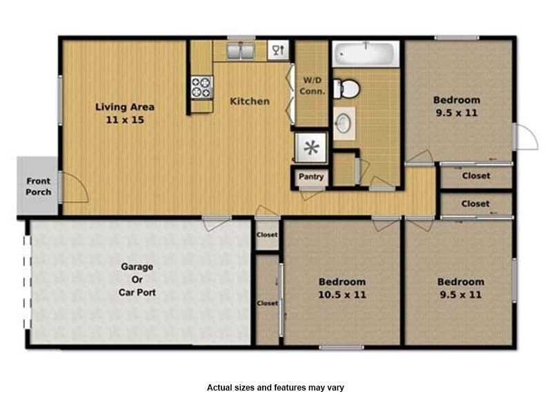 Primary Photo - Great 3br/1ba located near Wolf Pen Creek!