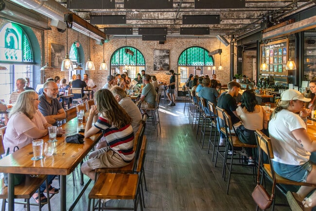 The Prairie Street Brewing Company is located in the heart of Rockford along the Rock River.