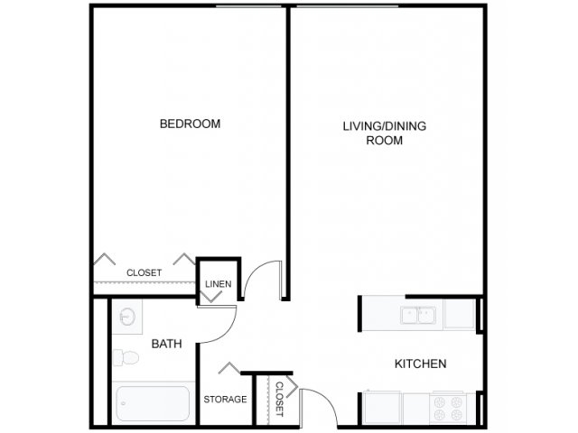 Plano de planta - Riddlebrook Apartments