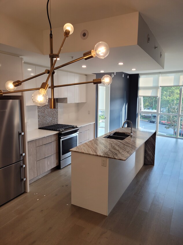 Beautiful modern kitchen with gas range - 1151 Sunset Dr