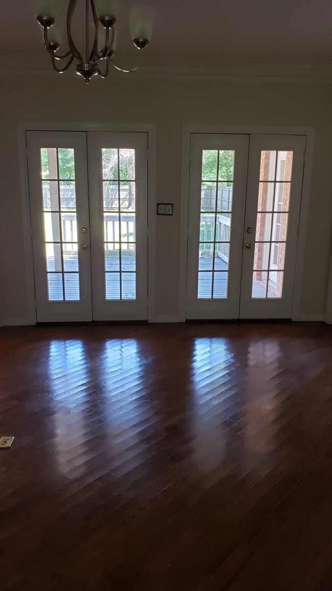 Livingroom view of back deck - 24985 Capshaw Rd