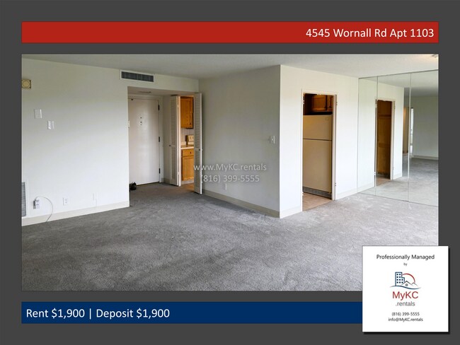 Foto del edificio - Upscale 2-Bedroom Corner Condo at Parkway Towers — Steps from the Plaza