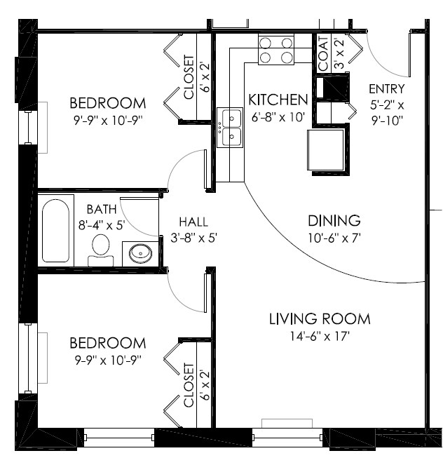 Plano de planta - Lessenich Place Apartments