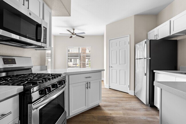 Plano de la cocina de un dormitorio y un baño - Element