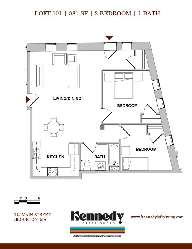 Plano de planta - Kennedy Lofts