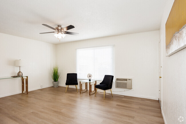 Studio - 400SF - Living Room - Fullerton Court Apartments