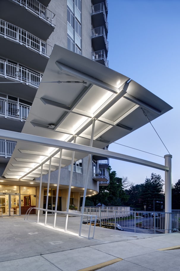 Entrance - Plymouth Place Retirement Community 62+