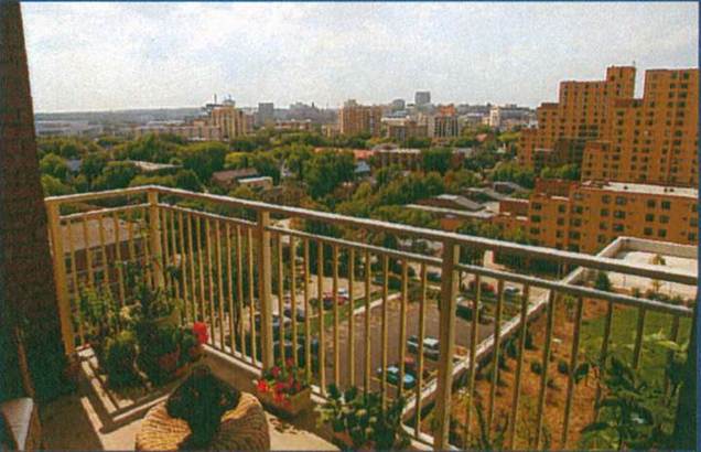 Balcony View - 360 W Washington Ave