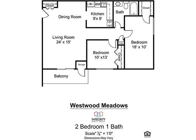 Westwood Meadows – 2 Bedroom 1 Bath