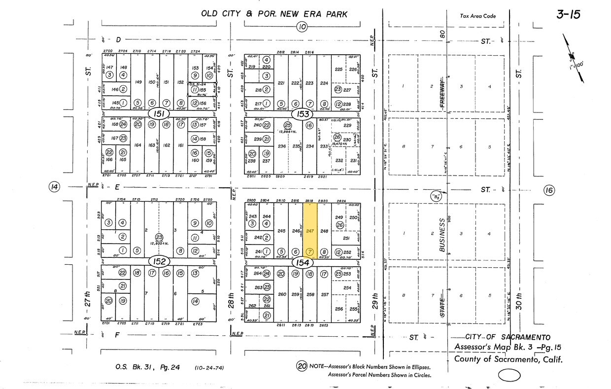 Plat Map - 2818 E St