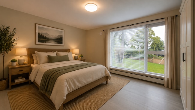 Master bedroom- digitally staged - 4110 San Mateo Pl