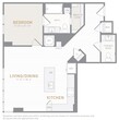 1 Bed 1.5 Bath-A04