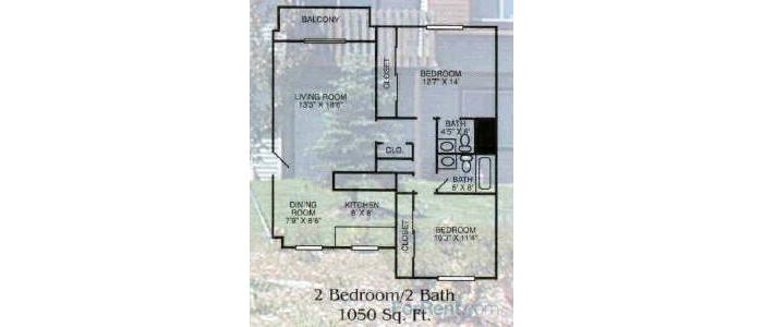 2BR/2BA - Fairview Apartments