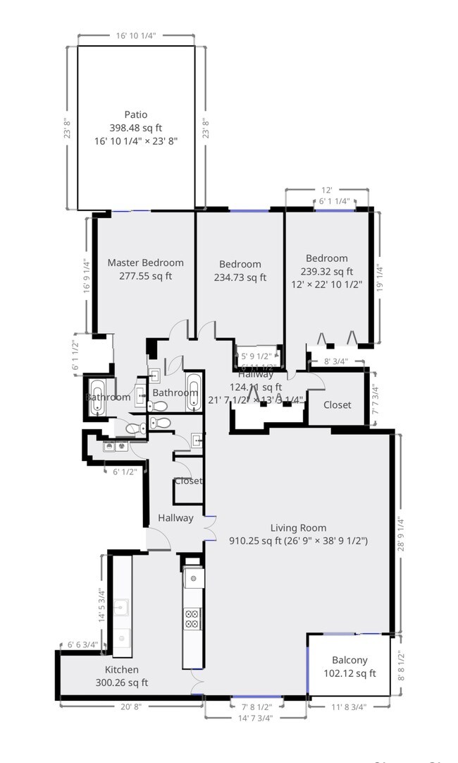 Plano de planta - 220 East 86th