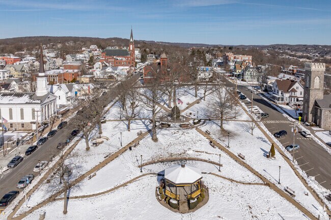 The Derby Green is a beautiful park in the heart of Derby, CT.