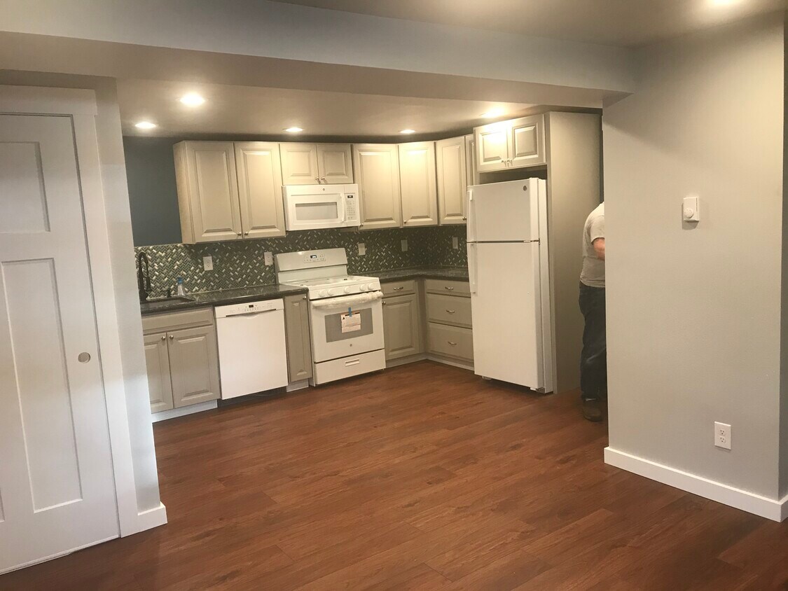 Beautiful kitchen with granite countertops, gas range, lots of light - 2102 S 8th St