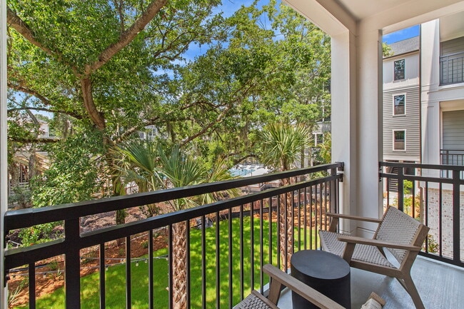 Private patios &amp; breezy balconies available - The Henslow Daniel Island Apartments & Townhomes