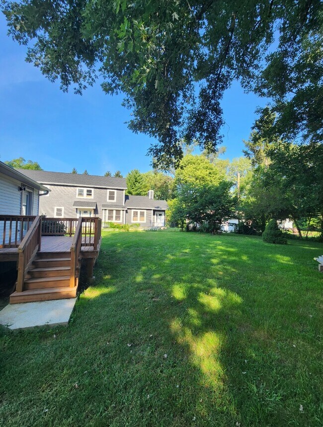 Double lot, fenced backyard with deck - 26388 W Klondike Ave