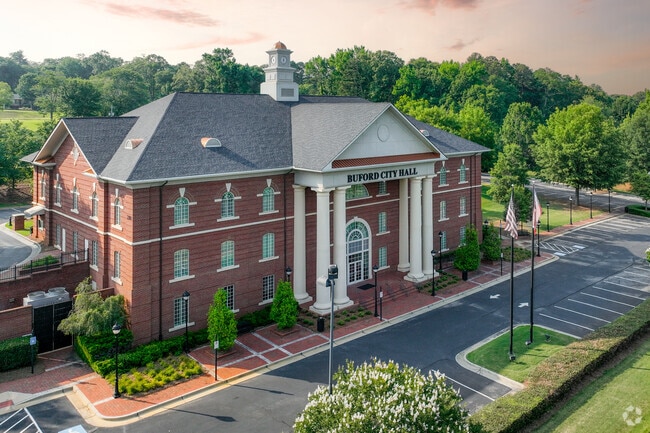 Buford's City Hall is located in the heart of the city on Main Street.