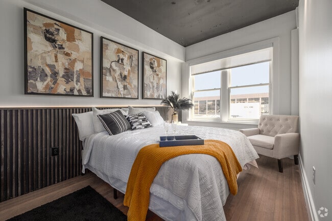 1BR Model Bedroom - The Travis Building