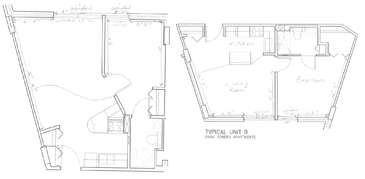 Plano de planta - Park Towers