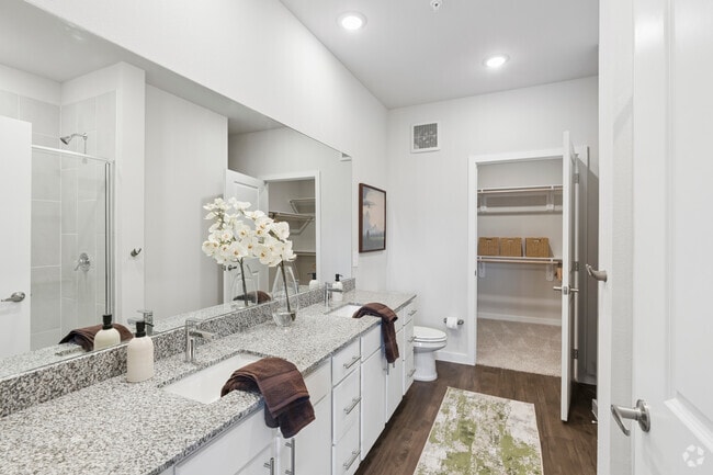 2BR, 2BA - 1,173SF - Primary Bathroom - Ascend at the Parkway