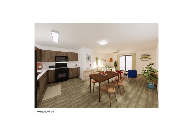 2 bedroom rendering - Marketplace Commons Apartments