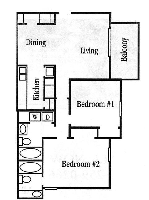 2BR/2BA - Willow Creek South