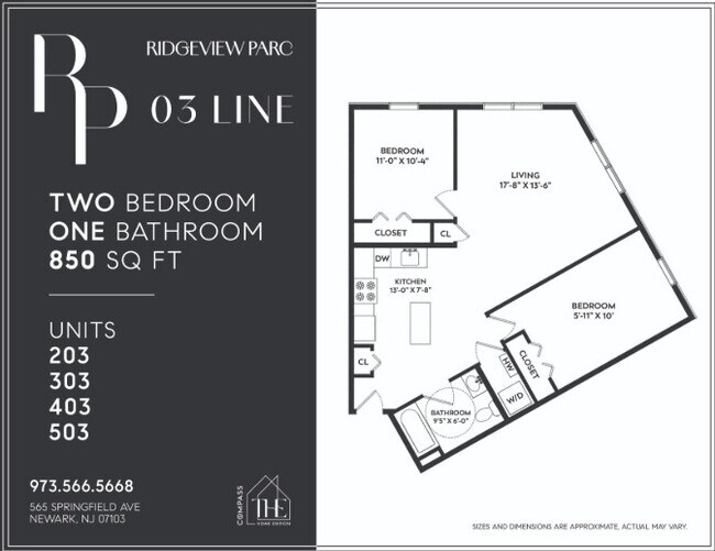 Plano de planta - Ridgeview Parc