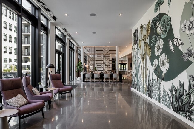 Amenity Core and Mural - Wellsmith Apartments
