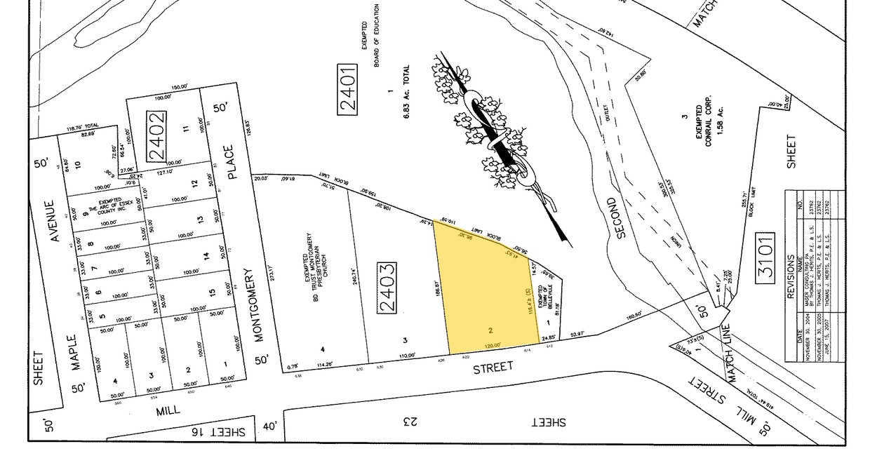 Mapa de la parcela - 614-620 Mill St