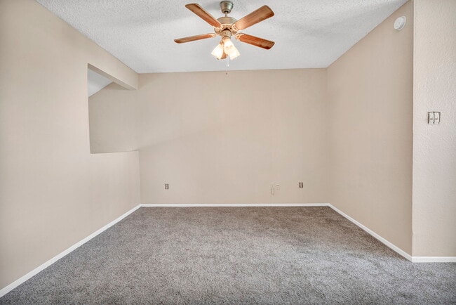 Retreat to your serene bedroom, designed for comfort and relaxation with plush carpeting, generous n - Three60 North Apartments