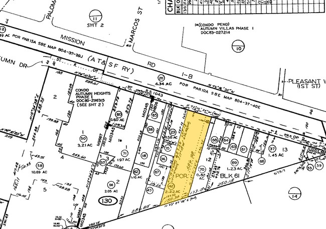 Mapa de la parcela - Mission View Apartments