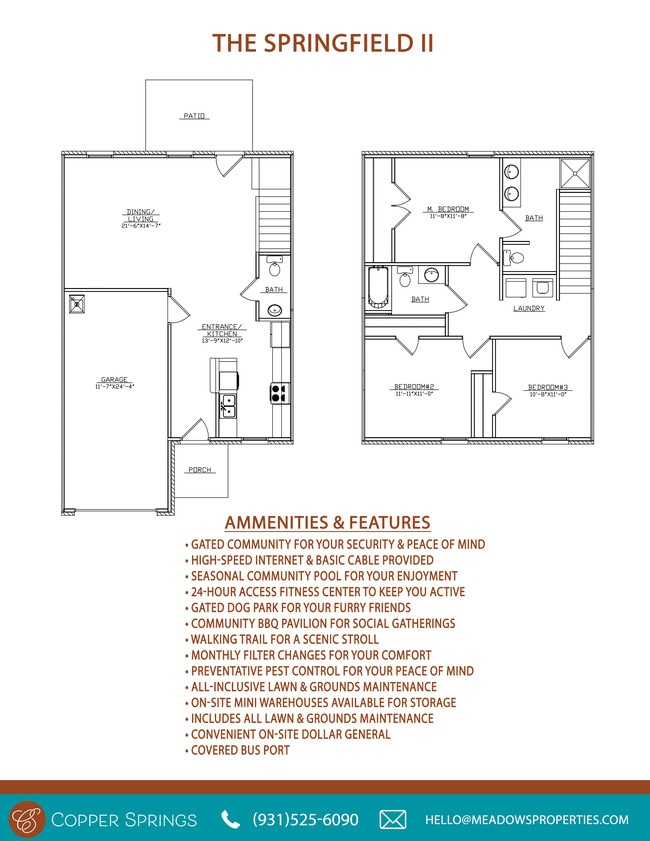 Springfield II Blueprints - Copper Springs by Meadows Properties