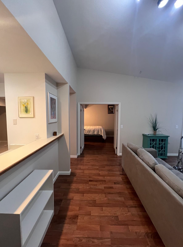 Main living area looking into bedroom #2/or office - 1881 E Tudor Rd