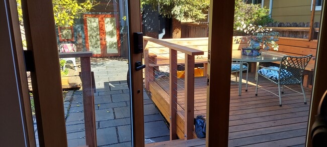 Double doors from kitchen to deck - 950 60th St