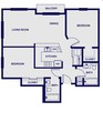 2 Bed 2 Bath  Verona