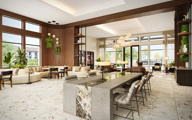 Lounge with workspaces (rendering) - Avalon Parker