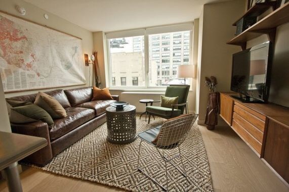 Direct View of Kitchen and Window - 550 W 45th St